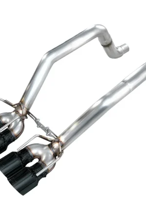 Weekend Sale AWE Track Edition Axle-Back Exhaust w/ 4.5" Quad Diamond Black Tips :: 2009-2013 C6 Corvette Base, Z51 & Grand Sport