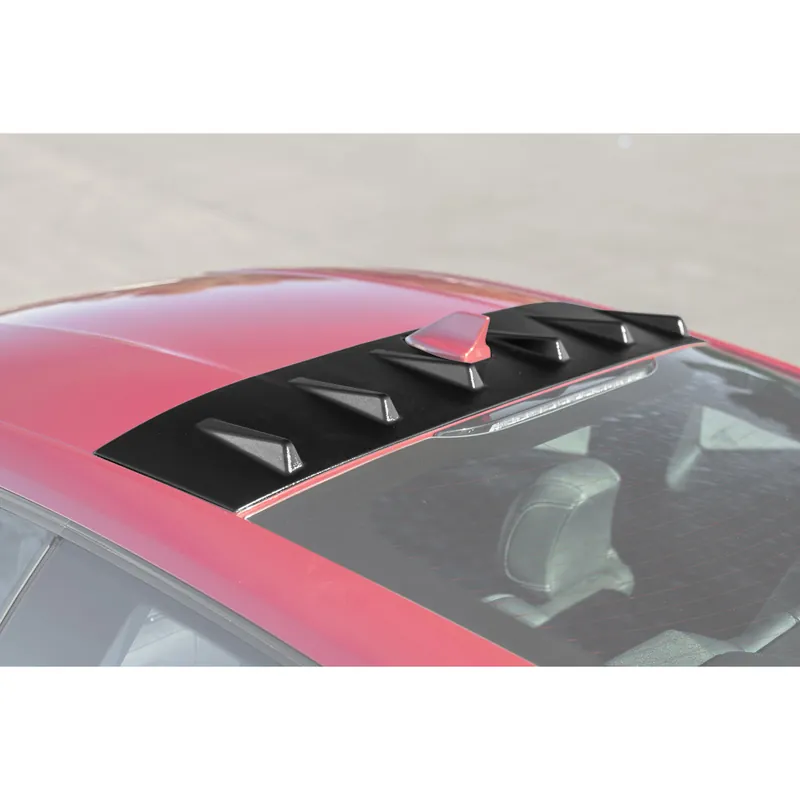 Latest S650 Mustang Rear Roof Vortex Spoiler, Matte Black :: 2024-2026 Ford Mustang Coupe