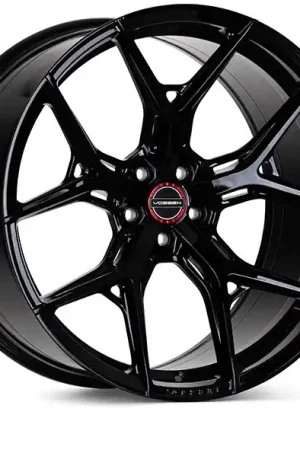 Vossen HF-5 Hybrid Forged Front Wheel, Gloss Black, Flat Face, 20x9 +32 :: 2015-2026 Mustang Price Drop