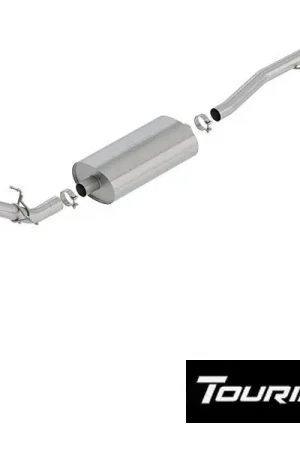 Borla 3" Touring Cat-Back Single Exhaust w/ Factory Side Exit, 4" Chrome Tip :: 2019-2026 Silverado & GMC Sierra 1500 4.3L, 5.3L Fresh Stock
