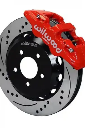Wilwood AERO6 Front Big Brake Kit, Red 6 Piston Calipers, 15" Drilled & Slotted Rotors :: 2016-2019 Camaro Best Price